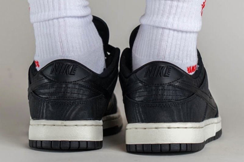 率先近賞 Nike Dunk Low 最新黑色造型「Black Canvas」上腳圖輯