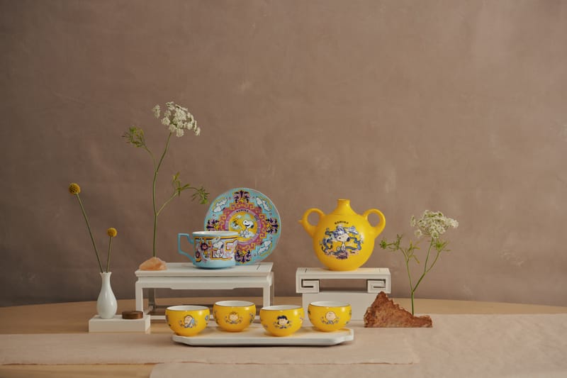 KEBUKE 聯手 PEANUTS 與台北故宮雙品牌 TALES 神話言推出聯乘茶具組