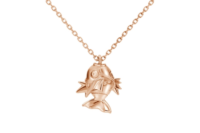 日本珠寶公司 U-Treasure 推出 18K 玫瑰金 Pokémon「鯉魚王」項鍊