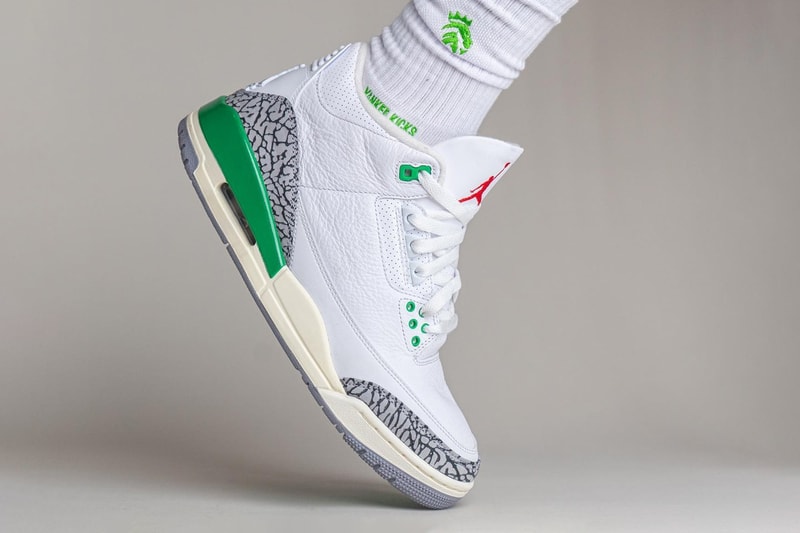 率先上腳 Air Jordan 3 最新配色「Lucky Green」