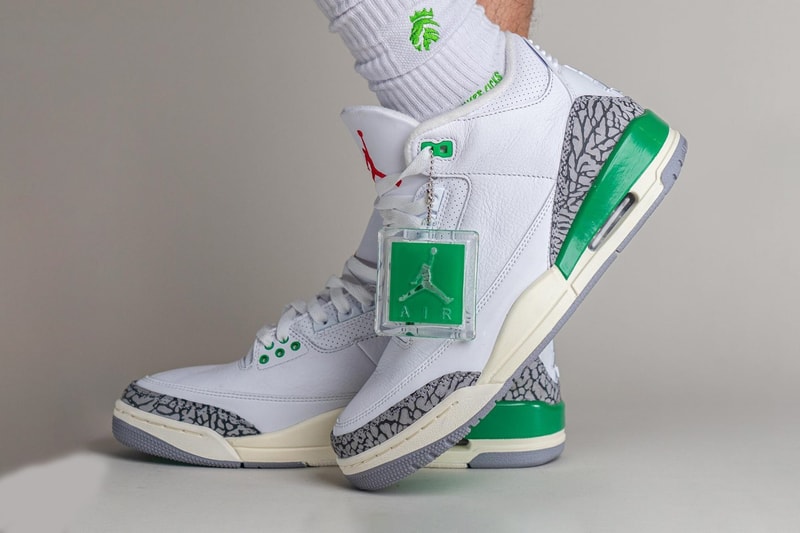 率先上腳 Air Jordan 3 最新配色「Lucky Green」