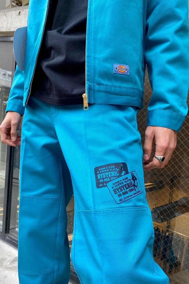Hysteric Glamour x Dickies 最新聯名「Guitar Girl」系列套裝正式登場