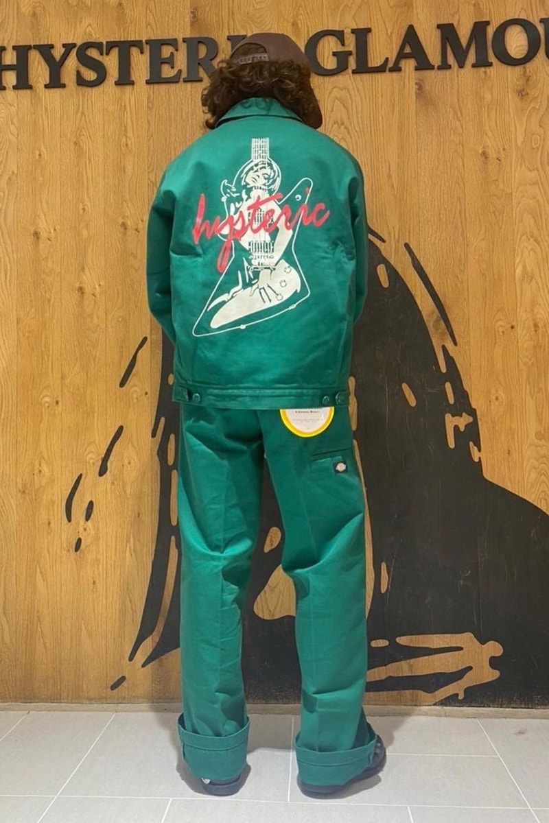 Hysteric Glamour x Dickies 最新聯名「Guitar Girl」系列套裝正式登場