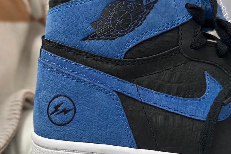 fragment design x Air Jordan 1 High「鱷魚紋」聯名鞋款樣品曝光