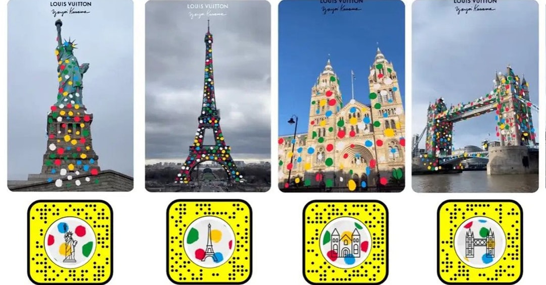 Louis Vuitton Uses AR To Cover Landmarks With Yayoi Kusama's