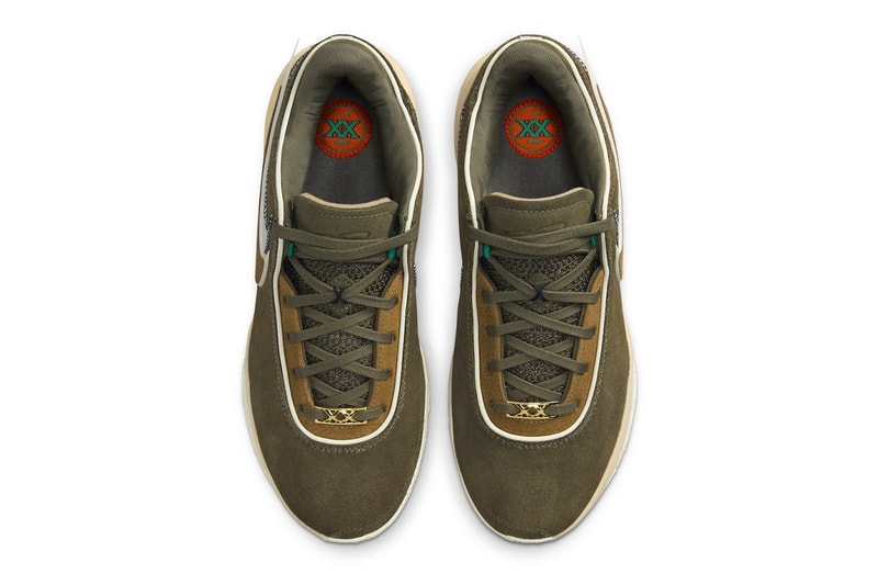 Nike LeBron 20 最新配色「Olive Suede」正式登場