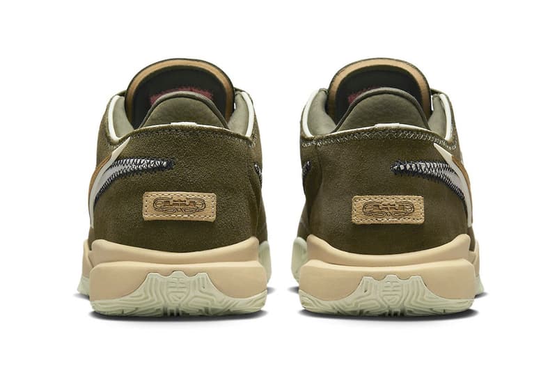 Nike LeBron 20 最新配色「Olive Suede」正式登場