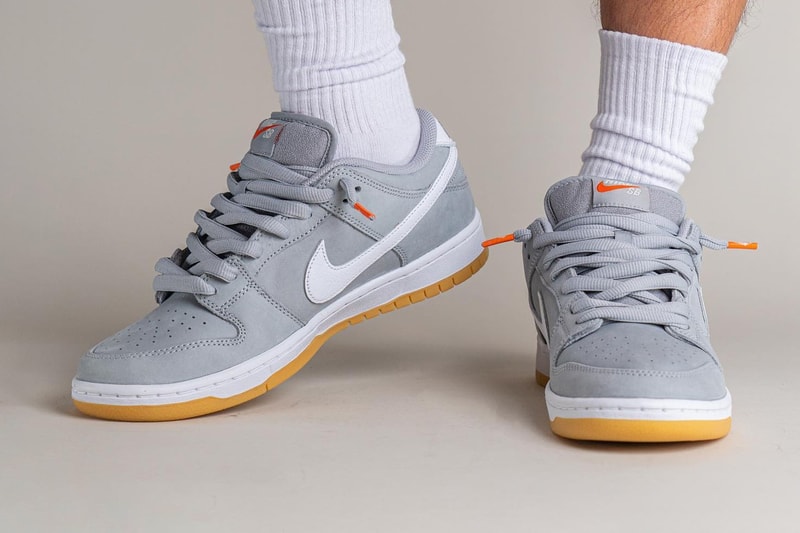 率先上腳近賞 Nike SB Dunk Low Orange Label 最新配色「Grey Gum」