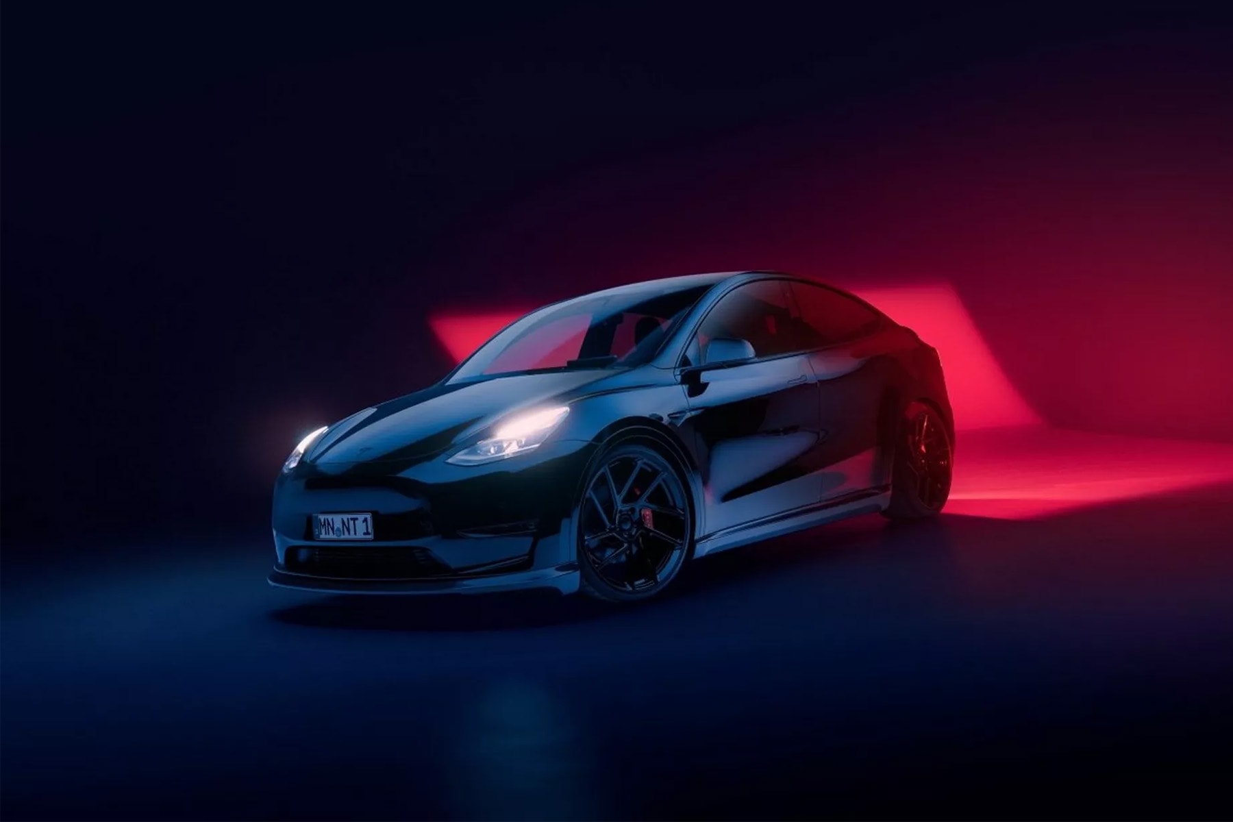 NOVITEC 打造全新 Tesla Model Y 碳纖維空力套件改裝車型