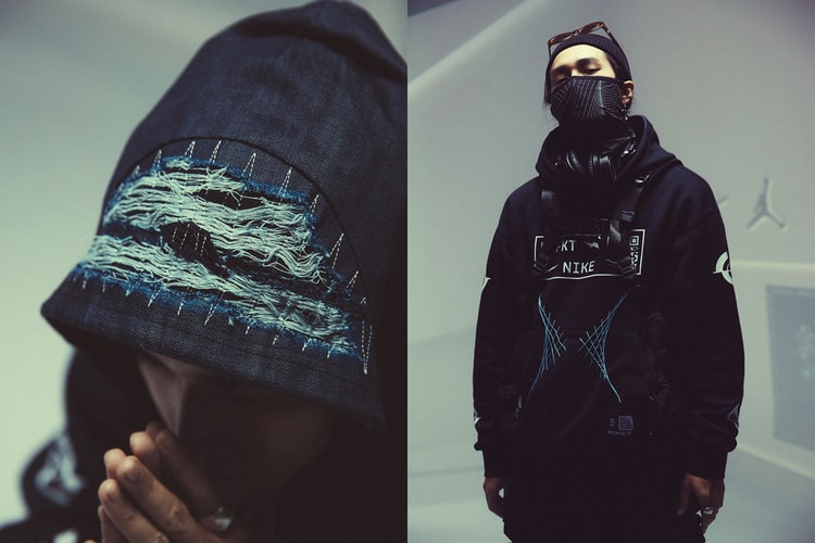 數位藝術與實體的碰撞,丹寧藝術家彭柏碩與温上磊聯手改製 RTFKT X Nike AR Hoodie