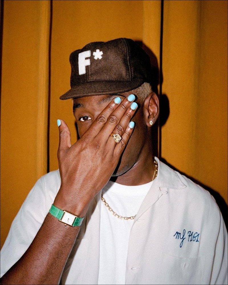 學習 Tyler, the Creator 以 Cartier 錶款配搭街頭休閒服
