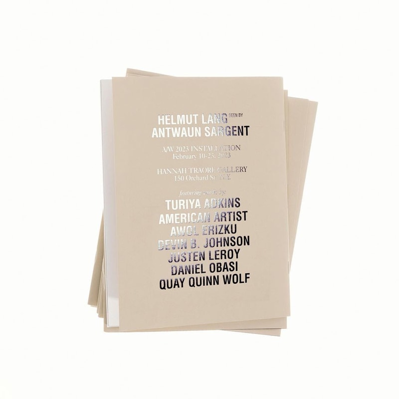 Helmut Lang 2023 秋冬系列「YOꓭWOƆ」限量版雜誌