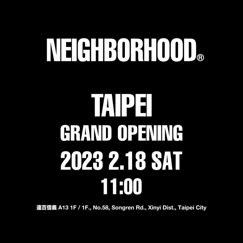 瀧澤伸介首度來台！NEIGHBORHOOD 首間台北店鋪「開幕時間」獨家公開