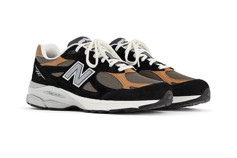 率先近賞 New Balance 990v3 MADE in USA 全新配色「Black/Tan」