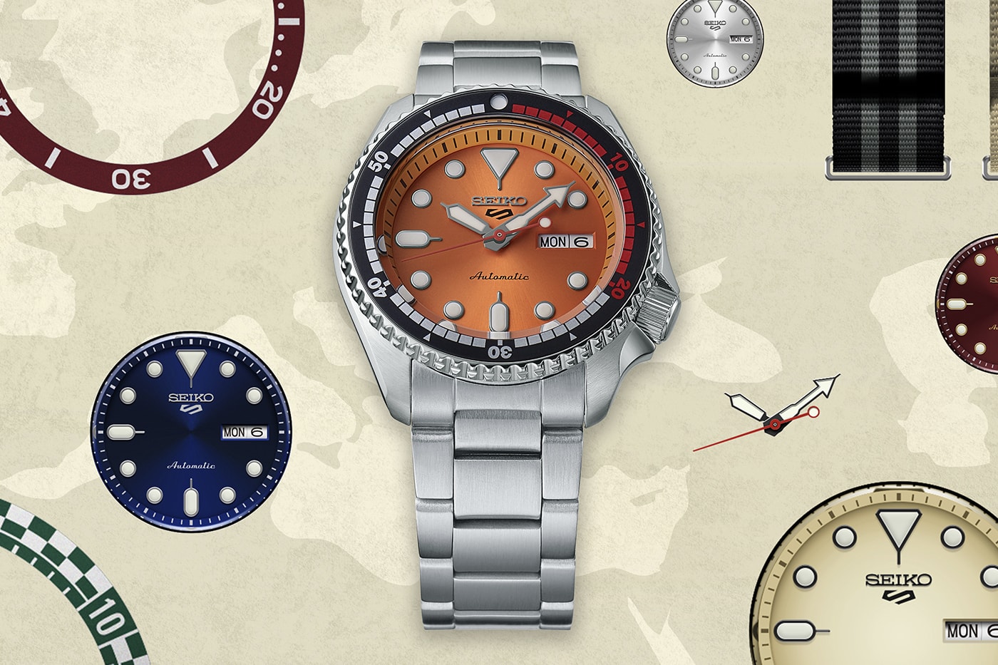 Seiko 5 Sports 推出 4 款全新「Customise」系列限量錶款