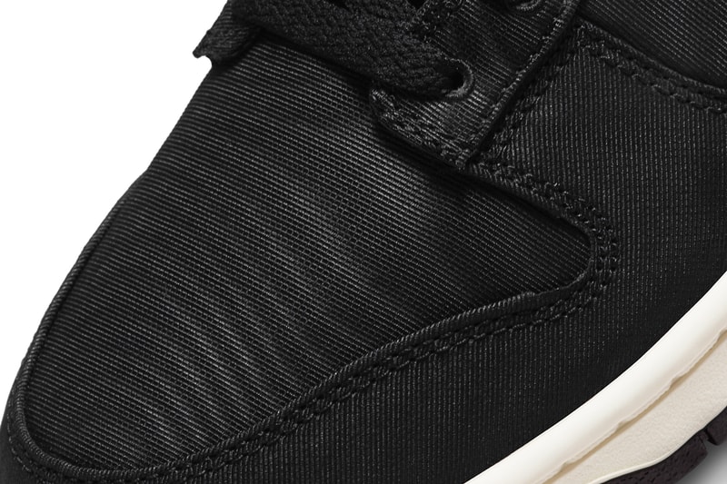 Nike Dunk Low 最新配色「Black Canvas」即將登場