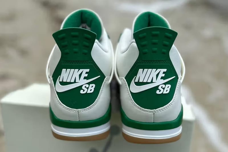 Nike SB x Air Jordan 4 最新聯名配色「Pine Green」率先曝光