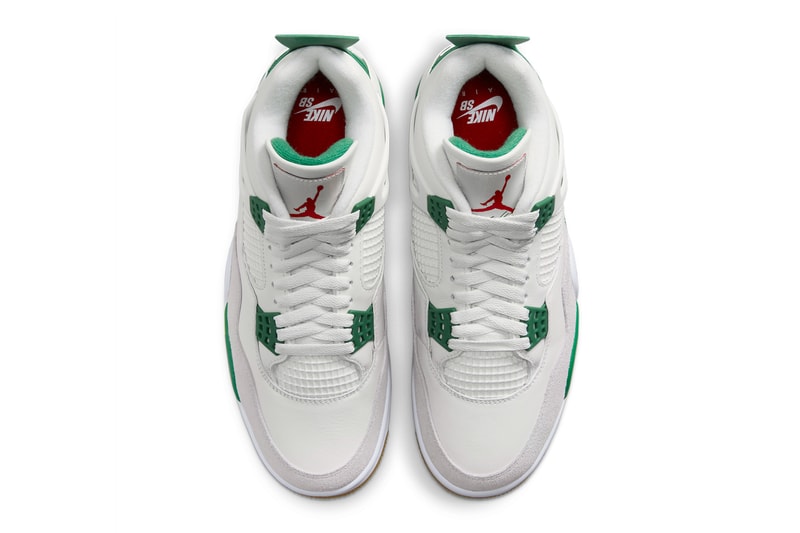Nike SB x Air Jordan 4 最新聯名配色「Pine Green」官方圖輯、發售情報正式公開