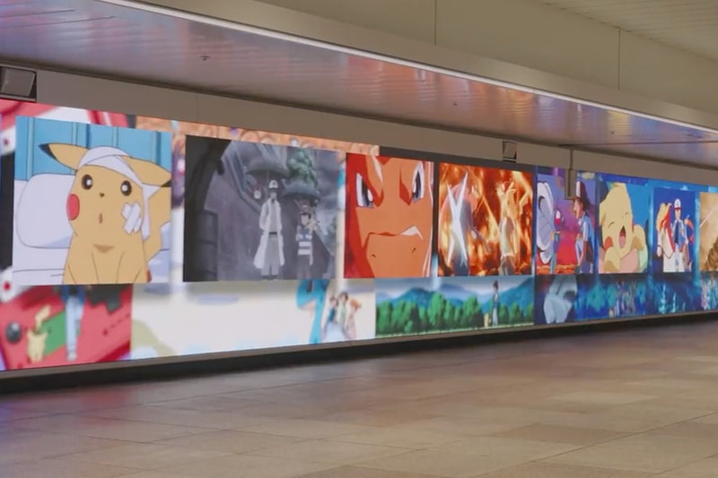 《寶可夢》官方於新宿車站放送歷代動畫精彩片段合輯