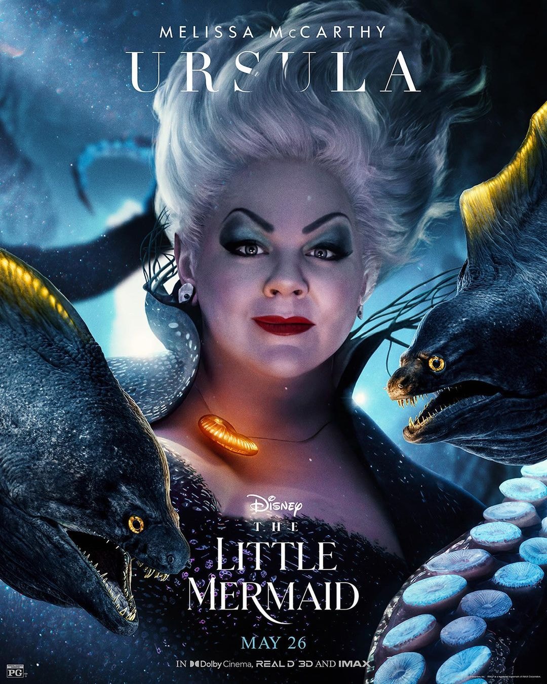 Disney 真人版改編電影《小美人魚 The Little Mermaid》角色海報正式公開
