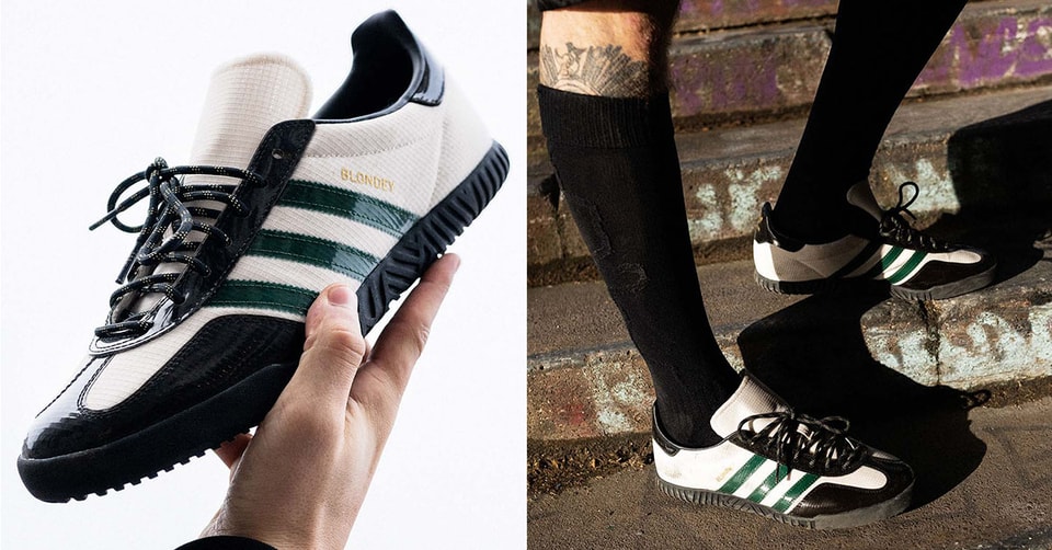 adidas gazelle silver green womens Adidas A.B. Gazelle Indoor Blondey Mccoy Chalk White Noble Green  Kicks  Machine