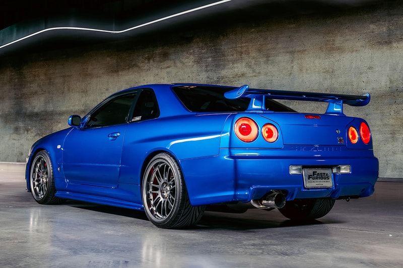 Paul Walker 駕駛經典車款 Nissan Skyline GT-R R34 即將展開拍賣