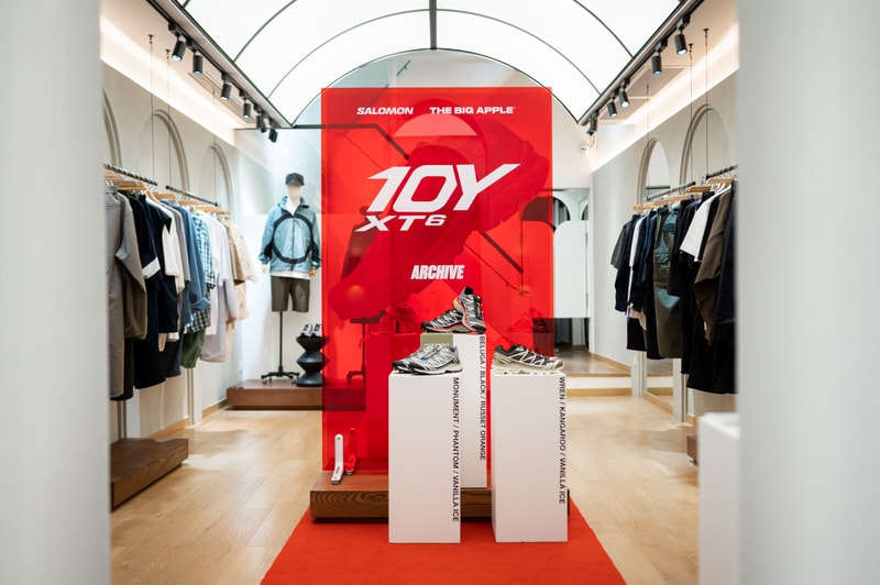 率先走進 SALOMON 聯手買手店 THE BIG APPLE 開設「XT-6 10Y」10 週年特展