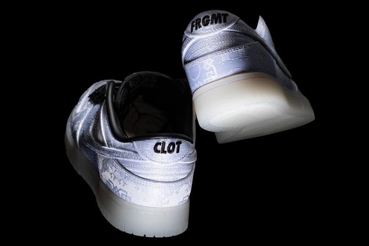 CLOT x fragment design x Nike Dunk Low 三方聯名鞋款發售日期正式公開