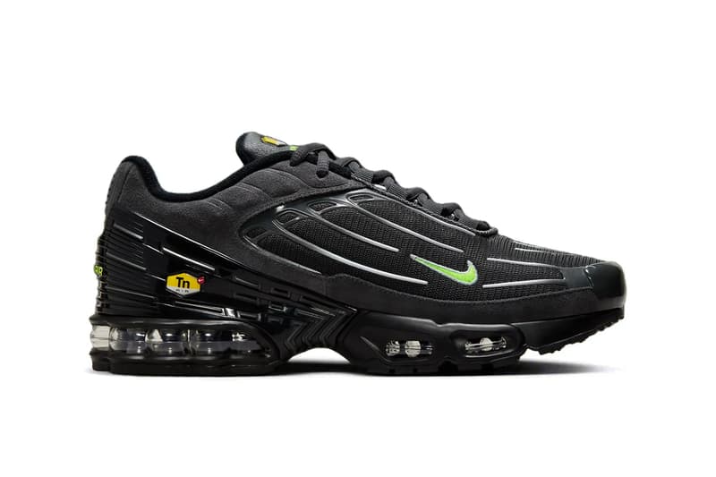 率先近賞 Nike Air Max Plus 3 全新黑底霓虹綠細節新色「Volt」