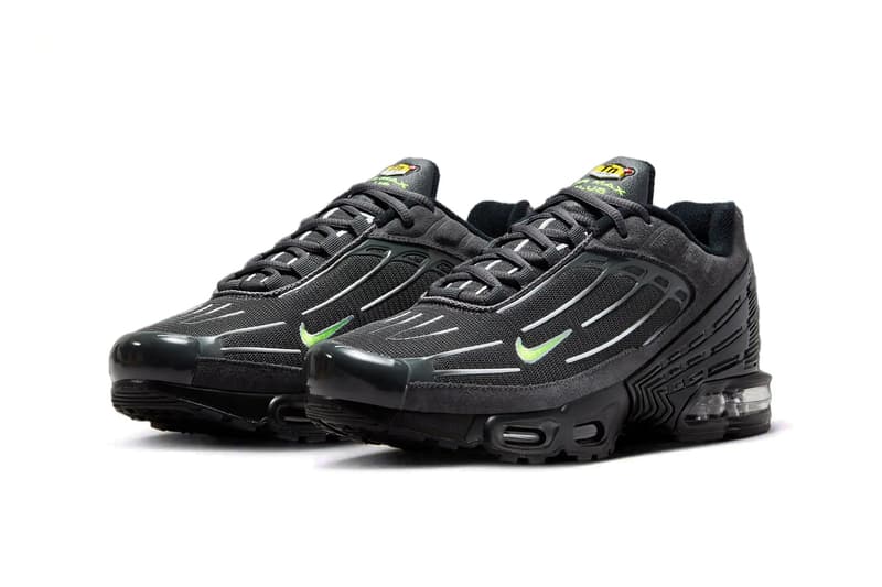 率先近賞 Nike Air Max Plus 3 全新黑底霓虹綠細節新色「Volt」