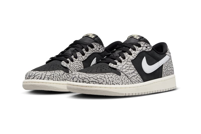 Air Jordan 1 Low OG 最新配色「Black Cement」官方圖輯、發售情報公佈