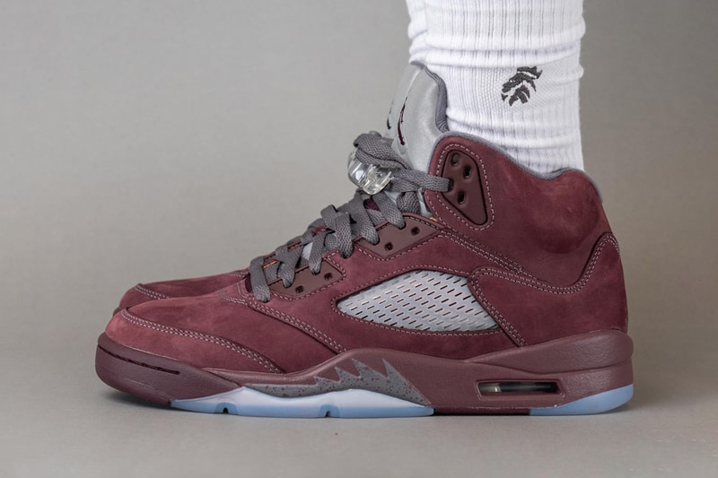 近賞 Air Jordan 5 最新復刻配色「Burgundy」