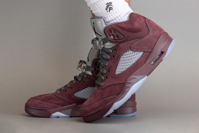 近賞 Air Jordan 5 最新復刻配色「Burgundy」