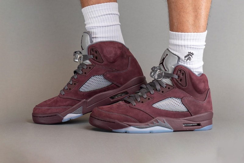 近賞 Air Jordan 5 最新復刻配色「Burgundy」