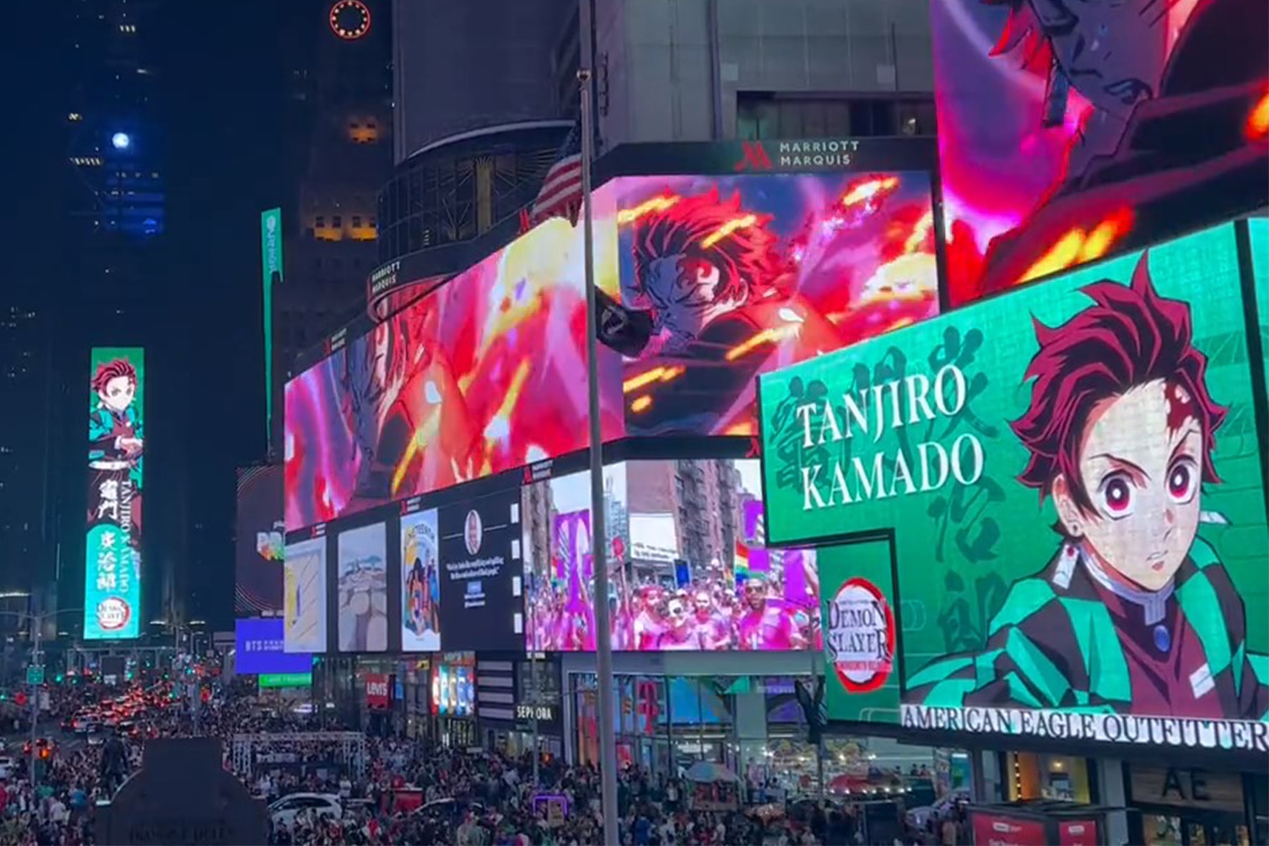 《鬼滅之刃》連動紐約時代廣場廣告牆展示「刀匠村篇」最終回宣傳片