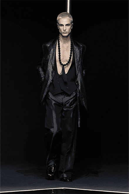 Emporio Armani 2024 春夏男裝系列大秀「The Essence Of The Night」正式登場