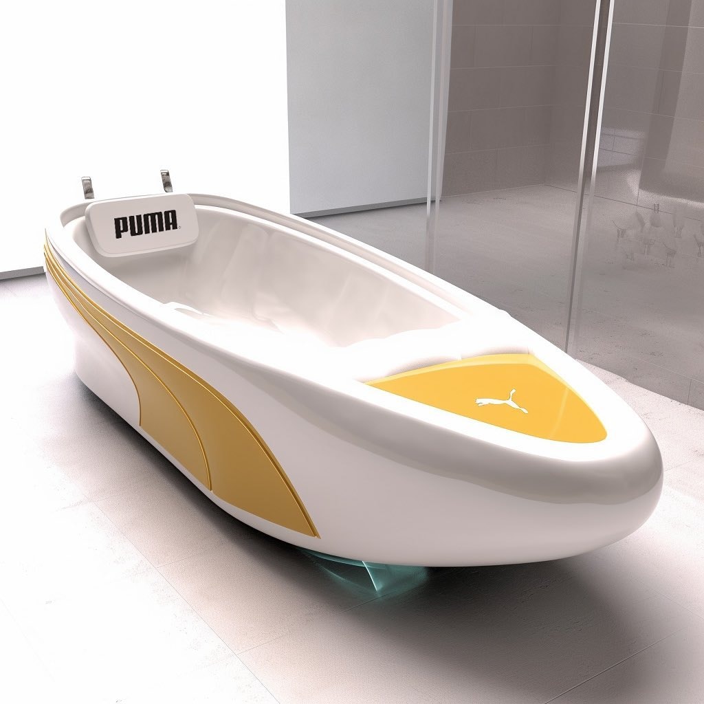 AI 生成工具打造 Nike、adidas 人氣球鞋概念造型浴缸