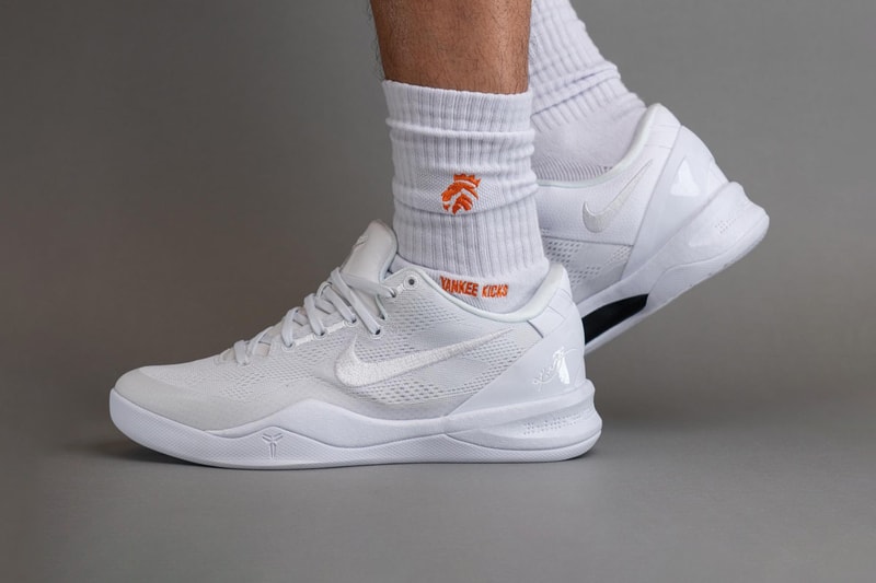 率先上腳 Nike Kobe 8 Protro 最新配色「Triple White」