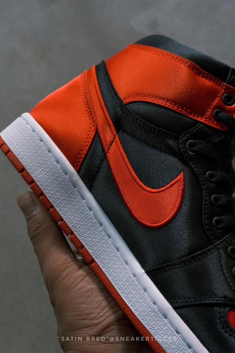 Air Jordan 1「Satin Bred」最新復刻鞋款細節圖輯公開