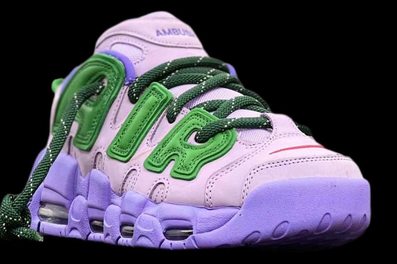 率先近賞 AMBUSH x Nike Air More Uptempo Low 最新配色「Lavender」