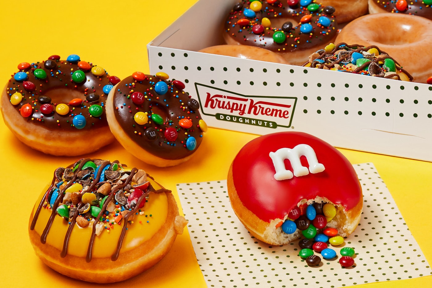美式雙強聯手！Krispy Kreme x M&M'S 首度聯名甜甜圈正式登場