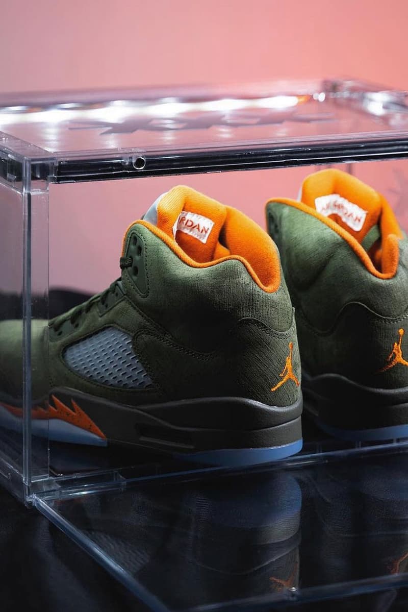 近賞 Air Jordan 5 經典配色「Olive」