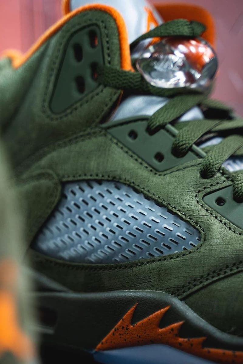 近賞 Air Jordan 5 經典配色「Olive」