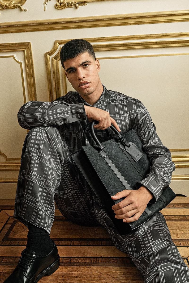 Louis Vuitton 品牌大使 Carlos Alcaraz 演繹 2024 春夏男士正裝系列