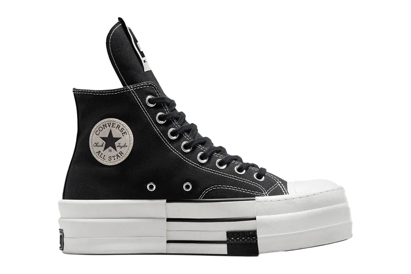 Converse 再度攜手 Rick Owens DRKSHDW 打造全新聯名鞋款 DBL DRKSTAR Chuck 70