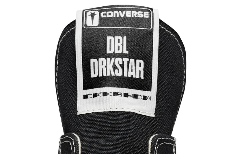 Converse 再度攜手 Rick Owens DRKSHDW 打造全新聯名鞋款 DBL DRKSTAR Chuck 70