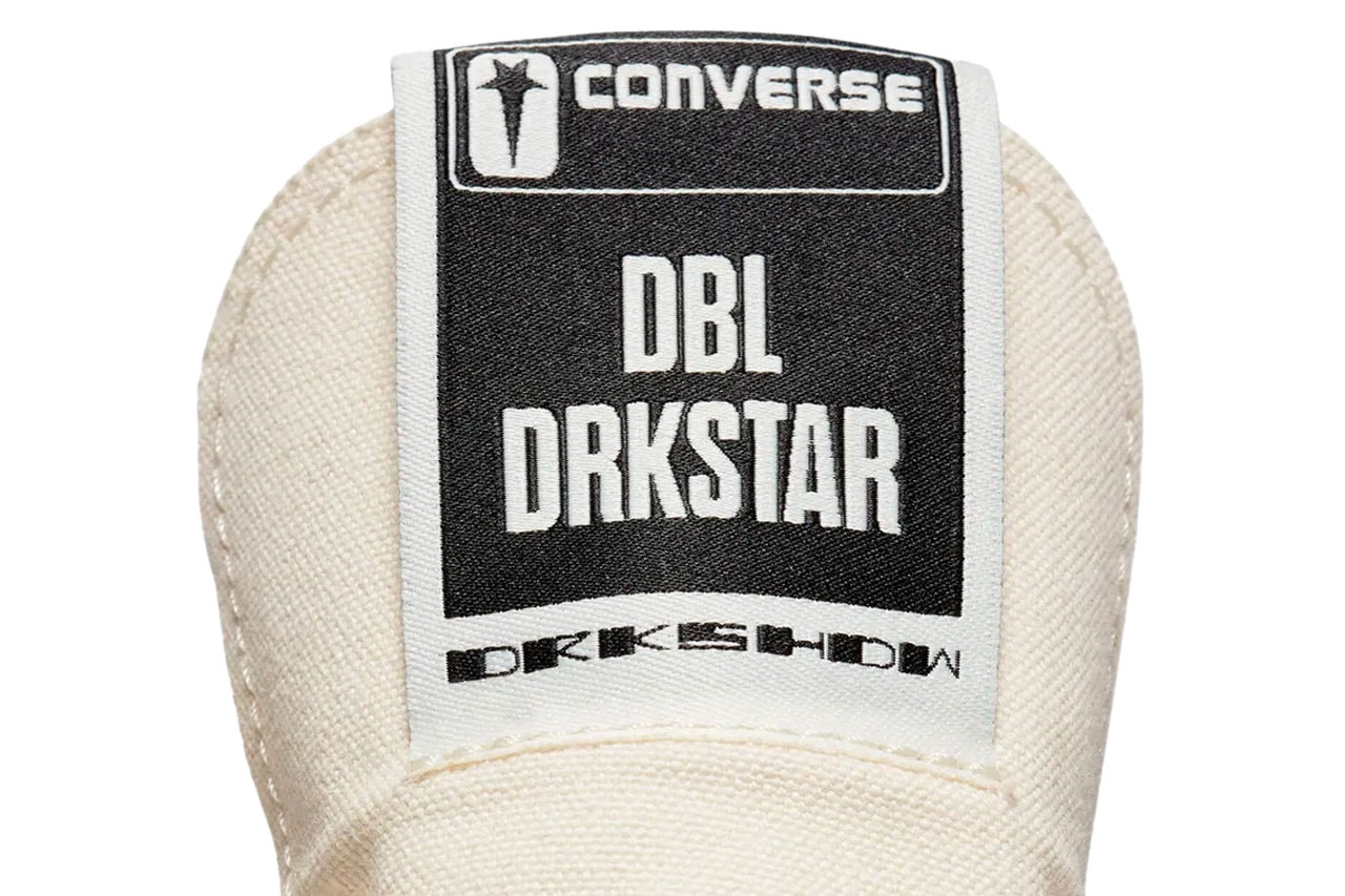 Converse 再度攜手 Rick Owens DRKSHDW 打造全新聯名鞋款 DBL DRKSTAR Chuck 70
