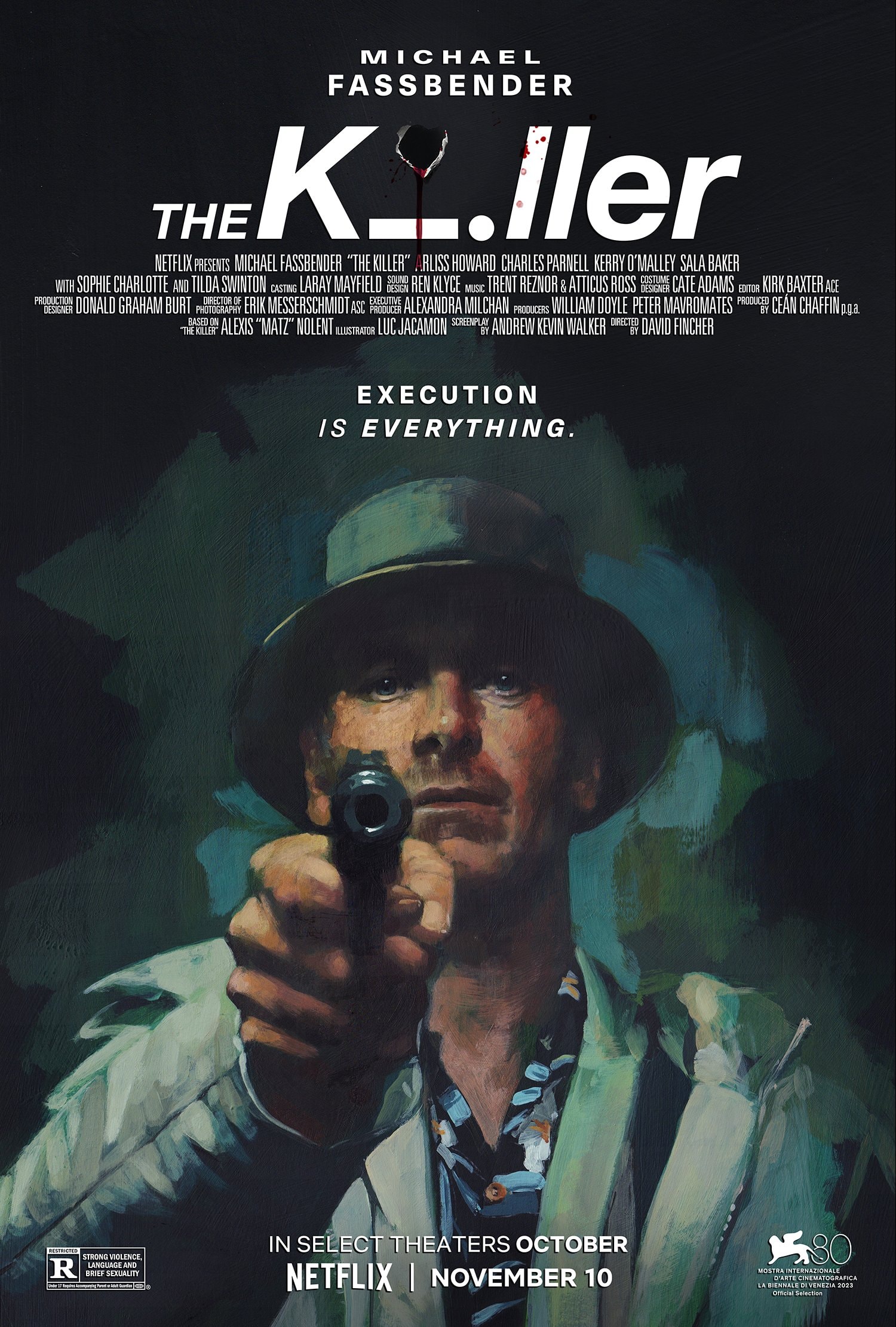 David Fincher 最新執導驚悚動作電影《The Killer》釋出首張宣傳海報