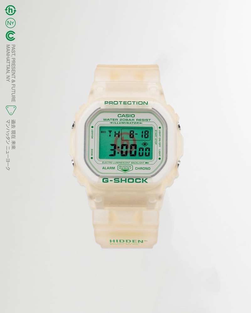 HIDDEN.NY x G-Shock DW-5600 聯名錶款正式發佈