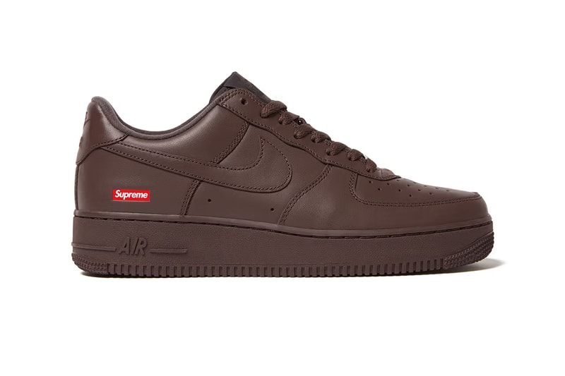 Supreme x Nike Air Force 1 最新配色「Baroque Brown」正式發佈